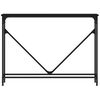 vidaXL Console Table Black 102x22.5x75 cm Engineered Wood