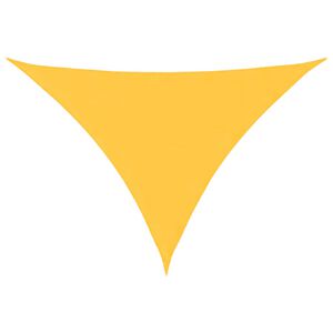 vidaXL Sunshade Sail Oxford Fabric Triangular 3x3x4.24 m Yellow