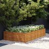 vidaXL Garden Raised Bed 195x100x36 cm Corten Steel