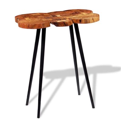 vidaXL Log Bar Table Solid Acacia Wood 90x60x110 cm