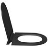 vidaXL Soft-close Toilet Seat with Quick-release Design Black