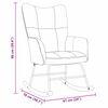vidaXL Rocking Chair Dark Grey 78 x 61 x 98 cm Velvet
