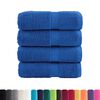 vidaXL Premium Guest Towels "SOLUND" 4 pcs Blue 30x50 cm 600 gsm