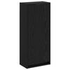 vidaXL Wall-mounted Sink Vanity Black Oak 35 x 20 x 81 cm
