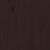 vidaXL Bed Frame without Mattress Dark Brown 100x200 cm Solid Wood