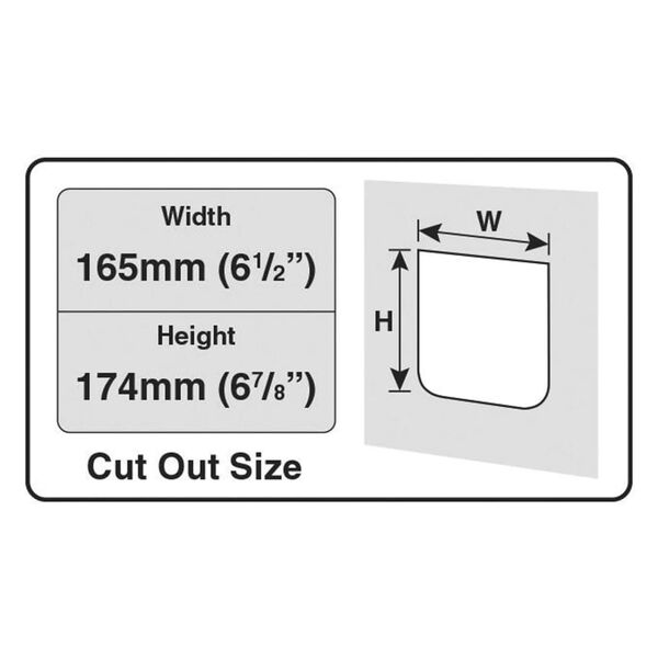 CAT MATE 4-way Lockable Cat Door Brown