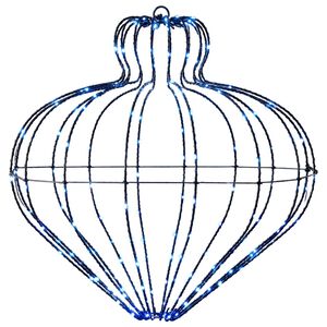 vidaXL Christmas Finial Light 192 LEDs Blue Dia. 40 x 40 cm