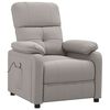 vidaXL Massage Chair Taupe Fabric