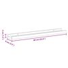 vidaXL Picture Frame Ledge Shelves 2 pcs White 60x9x3 cm MDF