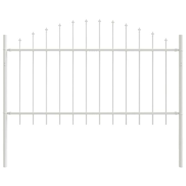 vidaXL Garden Fence White 510 x 100 cm