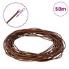 vidaXL Leather Cord Light Brown &Oslash;1 mm x 50 m Leather