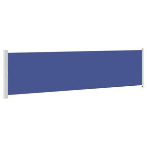 vidaXL Patio Retractable Side Awning 600x160 cm Blue
