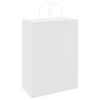 vidaXL Paper Bags 50 pcs with Handles White 32x17x44 cm