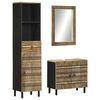 vidaXL 3 Piece Bathroom Furniture Set Solid Wood Mango