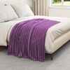 vidaXL Throw Blanket Purple 150 x 130 cm Fleece