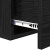 vidaXL Wall-mounted Bedside Cabinet Black Oak 35 x 35 x 20 cm