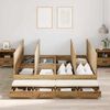 vidaXL Storage Bed Frame Artisan Oak 200 cm Engineered Wood