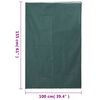 vidaXL Plant Fleece Covers with Zip 4 pcs 70 g/m&sup2; 1x1.55 m