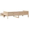 vidaXL Daybed with Trundle and Drawers without Mattress 80x200 cm