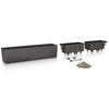 LECHUZA Planter Balconera Color 80 ALL-IN-ONE Slate 15683