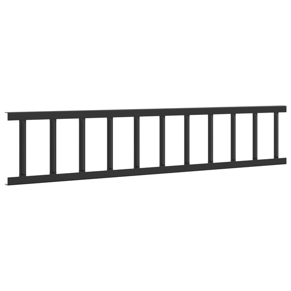 vidaXL Black 300 x 2.5 x 20 cm Steel