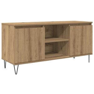 vidaXL TV Cabinet Artisan Oak 104 x 35 x 50 cm Engineered Wood