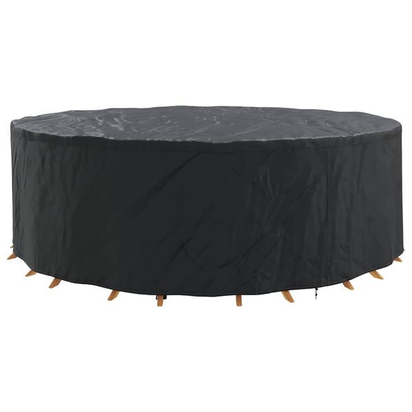 vidaXL Outdoor Furniture Cover Black 279 x 279 x 85 cm 600D fabric