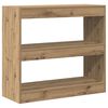 vidaXL Book Cabinet/Room Divider Artisan Oak 80x30x72 cm