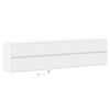 vidaXL TV Wall Cabinet with LED White 180x31x45 cm