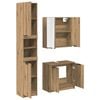 vidaXL Bathroom Cabinet Set 3 pcs Artisan Oak Engineered Wood