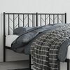 vidaXL Metal Headboard Black 135 cm