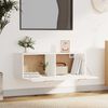 vidaXL Wall Cabinet White 100x36.5x35 cm Engineered Wood