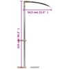vidaXL Scythe with Grinding Stone 143 cm