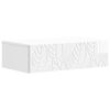 vidaXL Wall-Mounted Side Table High Gloss White 87.5 x 34.5 x 17 cm