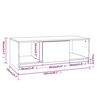 vidaXL Coffee Table Grey Sonoma 102x50x36 cm Engineered Wood