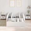 vidaXL Storage Bed Frame White 120 x 200 cm Engineered Wood