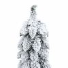 vidaXL Artificial Pre-lit Christmas Tree with 30 LEDs and Flocked Snow 60 cm