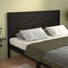 vidaXL Bed Headboard Black 146x4x100 cm Solid Wood Pine
