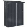 vidaXL Garden Sheds Anthracite 153.5 x 86 x 200 cm Metal