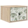 vidaXL Wall-mounted Bedside Cabinet GOTHA Sonoma Oak 36 x 33 x 25 cm