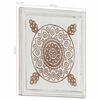 vidaXL Art Decor 2 pcs Brown and White 40 x 40 x 1.5 cm