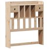 vidaXL Bookcase Bed without Mattress 90x200cm Solid Wood Pine