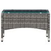 vidaXL Coffee Table Grey 60x40x36 cm Poly Rattan