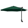 vidaXL Garden Parasol Green 248 x 248 x 148 cm Polyester and Steel