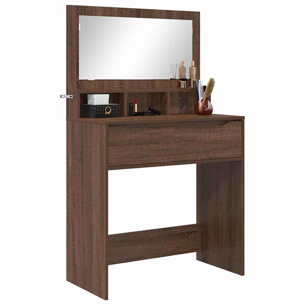 vidaXL Bedroom Dressing Tables Brown Oak 80 x 39.6 x 135 cm