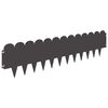vidaXL Lawn Edging 20 pcs 103 x 25 cm Steel Black