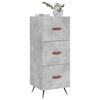 vidaXL Sideboard Concrete Grey 34.5x34x90 cm Engineered Wood
