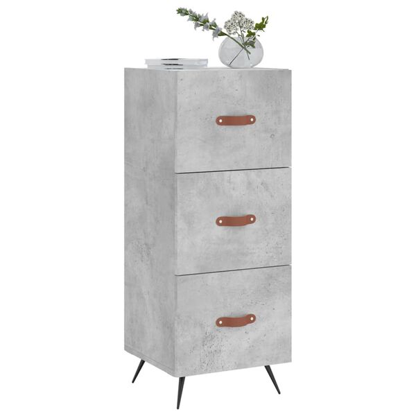 vidaXL Sideboard Concrete Grey 34.5x34x90 cm Engineered Wood