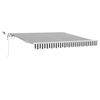 vidaXL Automatic Retractable Awning with LED Anthracite&White 300x250 cm