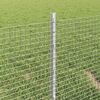 vidaXL Fence with Post Silver 0.4 x 25 m Steel